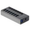 Delock Externer SuperSpeed USB Hub mit 7 Ports + Schalter
