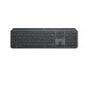 Logitech MX Keys - Tastatur - hinterleuchtet - kabellos - Bluetooth, 2.4 GHz - QWERTY - US International - Graphite