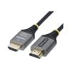 Startech - Premium Hochgeschwindigkeit - HDMI-Kabel mit Ethernet - HDMI männlich zu HDMI männlich - 1 m - abgeschirmt - schwarz & silber - 1440p (UWQHD) Unterstützung 144Hz, 4K60Hz-Unterstützung, Audio Return Channel (ARC), geflochten, HDR10-Unterstü