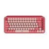 Logitech POP Keys - Tastatur - kabellos - USB, Bluetooth LE, Bluetooth 5.1 - QWERTY - Englisch - Tastenschalter: Brown Tactile - Heartbreaker