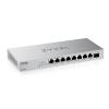 Zyxel XMG-100 Series XMG-108 - Switch - nicht verwaltet - unmanaged - 8 x 100 / 1000 / 2.5G + 1 x Gigabit SFP / 10 Gigabit SFP+ - Desktop, wandmontierbar