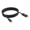 2 m USB C zu HDMI Kabel - 8k bei 60 Hz - USB C 3.2 (m) zu HDMI (m) - Außendurchmesser 4,5 mm - 48 Gbps - 32 AWG - schwarz