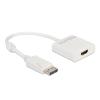 Delock Adapter DisplayPort 1.2 Stecker zu HDMI Buchse 4K Aktiv weiß