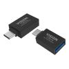 USB-C-auf-USB-A-Adapter - wird in USB-C eingesteckt und hat eine vollwertige USB-A-3.0-Buchse - USB-C (m) zu USB Typ A (f) - USB 3.2 - schwarz