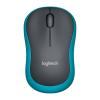 Logitech M185 - Maus - optisch - kabellos - 2.4 GHz - kabelloser Empfänger (USB) - Blau
