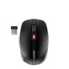 CHERRY MW 8C ADVANCED - Maus - ergonomisch - optisch - 6 Tasten - kabellos - 2.4 GHz, Bluetooth 4.0 - kabelloser Empfänger (USB) - Schwarz
