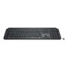 Logitech MX Keys - Tastatur - hinterleuchtet - kabellos - Bluetooth - QWERTZ - Deutsch - Graphite