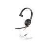 Poly Blackwire 5210 - Blackwire 5200 series - Headset - On-Ear - kabelgebunden - 3,5 mm Stecker - Schwarz - Zertifiziert für Microsoft Teams, Zertifiziert für Skype für Unternehmen, Cisco Jabber Certified, Avaya Certified, Works With Chromebook Certi