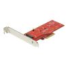 StarTech.com M2 PCIe SSD Adapter - x4 PCIe 3.0 NVMe / AHCI / NGFF / M-Key - Low Profile and Full Profile - SSD PCIe M.2 Adapter (PEX4M2E1) - Schnittstellenadapter - M.2 - Expansion Slot to M.2 - M.2 Card - PCIe x4 - Rot - für P / N: BNDTB10GI, BNDTB210