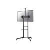 Neomounts by NeoMounts Mobile Floor Stand incl. AV- and cam shelf (height adjustable: 128,5-145 cm) / Black