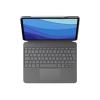 Logitech Combo Touch - Tastatur und Foliohülle - mit Trackpad - hintergrundbeleuchtet - Apple Smart connector - QWERTY - Spanisch - Oxford Gray - für Apple 12.9-inch iPad Pro (5. Generation)