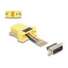 Delock - Serieller Adapter - 15 pin D-Sub (DB-15) (M) schraubbar zu RJ-45 (8 Polig) (W) - individuell zuweisbare serielle Schnittstelle - Gelb