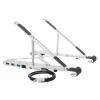 Targus Portable Stand with Integrated Dock - Dockingstation + Notebook-Halterung - USB-C 3.2 Gen 1 / Thunderbolt 3 - HDMI - 1GbE