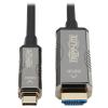 High-Speed USB-C to HDMI Active Optical Cable (AOC) - UHD 4K 60 Hz, HDR, CL3 Rated, Black, 30 m (98 ft.)