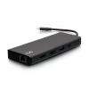 C2G USB C Docking Station - Dual Monitor Docking Station with 4K HDMI, USB, Ethernet, and AUX - Power Delivery up to 60W - Dockingstation - USB-C / Thunderbolt 3 - 2 x HDMI - 1GbE - TAA-konform