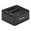 StarTech.com Dual-Bay USB 3.0 SATA Festplatten Dockingstation, Extern - Speicher-Controller - 2.5", 3.5" (6.4 cm, 8.9 cm) - SATA 6Gb / s - USB 3.0 - Schwarz - für P / N: SVA12M5NA