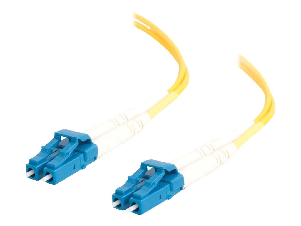 C2G LC-LC 9 / 125 OS1 Duplex Singlemode PVC Fiber Optic Cable (LSZH) - Patch-Kabel - LC Single-Modus (M) zu LC Single-Modus (M) - 3 m - 3 m - Glasfaser - Duplex - 9 / 125 Mikrometer - OS1 - halogenfrei - Gelb