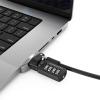 Compulocks Ledge Lock Adapter for MacBook Pro 16" M1, M2 & M3 with Combination Cable Lock - Sicherheitsschlossadapter - mit Kombinationsschloss - für Apple MacBook Pro 16 (M1, M2)