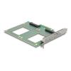 Delock PCI Express 4.0 x8 Karte zu 2 x intern U.2 NVMe SFF-8639 - Bifurcation (LxB: 144 x 122 mm)