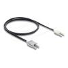 Delock - Netzwerkkabel - HFBR 4506Z (M) zu HFBR 4516Z (M) - 1 m - 2.2 mm - Glasfaser - Duplex - Schwarz