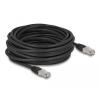 Delock RJ45 Netzwerkkabel Cat.6A S / FTP PE Outdoor 10 m schwarz