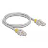 Delock Netzwerkkabel RJ45 Cat.6A S / FTP mit farbigen Clips 1 m
