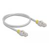 Delock Netzwerkkabel RJ45 Cat.6A S / FTP mit farbigen Clips 0,5 m