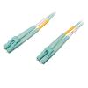 Eaton Tripp Lite Series 10Gb / 40Gb / 100Gb Duplex Multimode 50 / 125 OM4 LSZH Fiber Patch Cable (LC / LC), Aqua, 2M (6.6 ft.) - Patch-Kabel - LC Multi-Mode (M) zu LC Multi-Mode (M) - 2 m - Glasfaser - Duplex - 50 / 125 Mikrometer - OM4 - Aquamarin