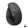 Logitech Lift Vertical Ergonomic Mouse - Vertikale Maus - ergonomisch - optisch - 6 Tasten - kabellos - Bluetooth, 2.4 GHz - Logitech Logi Bolt USB-Receiver - Graphite