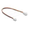 Delock Lüfter Verlängerungskabel Stecker zu Buchse 3 Pin, Steckerlänge 13 mm, 30 cm