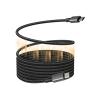 1 m USB-C Telefonladekabel - magnetisches Spiraldesign hält es ordentlich - USB 3.2 480 Mbps - Stromversorgung 240 Watt PD240 - unterstützt 5 Ampere Ladestrom - USB-C 3.2 (m) zu USB-C 3.2 (m) - Außendurchmesser 4,5 mm - 32+24 AWG - schwarz