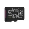 Kingston Canvas Select Plus - Flash-Speicherkarte - 64 GB - A1 / Video Class V10 / UHS-I U1 / Class10 - microSDXC UHS-I