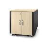 APC NetShelter - Schrank (vertikal) - schallisoliert - AC 100-230 V - Ahorn - 12U - 48.3 cm (19") - TAA-konform - für P / N: SMTL1500RMI3UC, SRT2200RMXLAUS, SRTL3KRM1UC, SRTL3KRM1UNC, SRYL20K20RMXLT