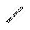 Brother TZe-231CIV - Schwarz auf Weiß - Rolle (1,2 cm x 8 m) 1 Kassette(n) laminiertes Band - für P-Touch PT-1090, 1290, 1830, 2030, 2100, 2430, 2700, 2730, 7500, 7600, 9700, 9800, P300