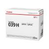 Canon 039 H - Schwarz - original - Tonerpatrone - für imageCLASS LBP351dn, LBP351x, LBP352dn, LBP352x, i-SENSYS LBP351x, LBP352x, Satera LBP351i