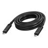7 m USB C Kabel - aktives optisches Kabel - 2 Lanes unterstützen DP 1.4 (16,2 Gbps) und USB 2.0 (480 Mbps) - 4 Lanes unterstützen DP 2.1 (40 Gbps) und USB 3.2 (10 Gbps) - unterstützt PD 60W Ladestrom - verstärkt durch Kevlar - USB C 3.2 (m) zu USB C
