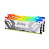 Kingston FURY Renegade RGB - DDR5 - Kit - 48 GB: 2 x 24 GB - DIMM 288-PIN - 2100 MHz / PC5-67200 - CL40 - 1.45 V - ungepuffert - on-die ECC - Weiß & Silber