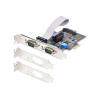 StarTech.com 2-Port Serielle PCIe Karte, RS232 / RS422 / RS485 Serielle Karte - Serieller Adapter - PCIe Low-Profile - RS-232 x 2 - Schwarz - TAA-konform