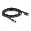 Delock M12 Kabel A-kodiert 17 Pin Buchse zu HDMI Stecker 2 m schwarz