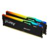 Kingston FURY Beast RGB - DDR5 - Kit - 16 GB: 2 x 8 GB - DIMM 288-PIN - 2600 MHz / PC5-41600 - CL40 - 1.25 V - ungepuffert - on-die ECC