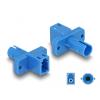 Delock LWL Hybrid Kupplung LC Simplex Buchse zu ST Simplex Buchse blau