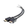 C2G 3ft 4K HDMI Cable with Ethernet - Premium Certified - High Speed - 60Hz - HDMI-Kabel mit Ethernet - HDMI männlich zu HDMI männlich - 91.4 cm - abgeschirmt - Schwarz - 4K Unterstützung