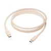 dbramante1928 re-charge - USB-Kabel - USB-C (M) zu USB-C (M) - 1.5 m - geflochtener Kabel, USB-C Power Delivery (60W) - beige