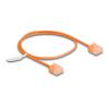 Delock RJ45 Netzwerkkabel Cat.6 UTP Ultra Slim 0,5 m orange mit kurzen Steckern