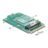 Delock - Schnittstellenadapter - zu M.2 Key A Slot - M.2 - M.2 Card - PCIe Mini Card, USB 2.0