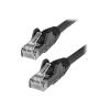 StarTech.com 1m Netzwerkkabel CAT6 - LSZH (Low Smoke Zero Halogen) - 10 Gigabit 650MHz 100W PoE RJ45 10GbE UTP Lan Kabel - Schwarz, CAT 6, ETL Zertifizierung, 24AWG (N6LPATCH1MBK) - Patch-Kabel - RJ-45 (M) zu RJ-45 (M) - 1 m - 6 mm - UTP - CAT 6 - oh