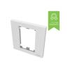 Modulare AV-Frontplattenkomponente - Einzelrahmen UK - Rahmen, der zwei Module aufnimmt - passt zu tc3 Rückbox1g oder jeder Standard-Einzelrahmen UK Rückbox (Pattress) - 86 x 86 mm - Kunststoff - weiß