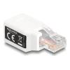 Delock - Netzwerkadapter - RJ-50 (M) zu RJ-50 (W) - Steckerbelegung 1:1 - weiß