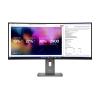 Lenovo ThinkVision P40WD-40 - LED-Monitor - gebogen - 101.6 cm (40") (39.7" sichtbar) - 5120 x 2160 5K @ 120 Hz - IPS - 400 cd / m² - 2000:1 - HDR10 - 4 ms - Thunderbolt 4, HDMI, DisplayPort - Lautsprecher - Finsternis schwarz