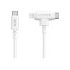 HyperJuice - Lightning-Kabel - 24 pin USB-C männlich zu Lightning, 24 pin USB-C männlich - 1.5 m - weiß